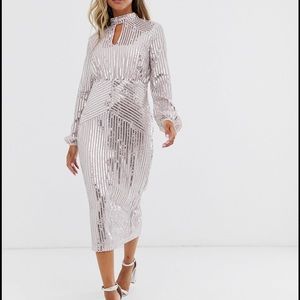 Lipsy London MIDI Sequin Dress